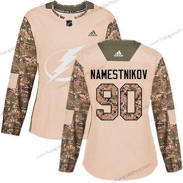 Adidas Žena Tampa Bay Lightning #90 Vladislav Namestnikov Camo Autentické 2017 Veterans Day Sešitý NHL Dres