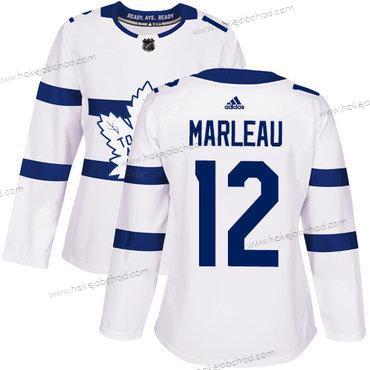 Adidas Žena Toronto Maple Leafs #12 Patrick Marleau Bílý Autentické 2018 Stadium Series Sešitý NHL Dres