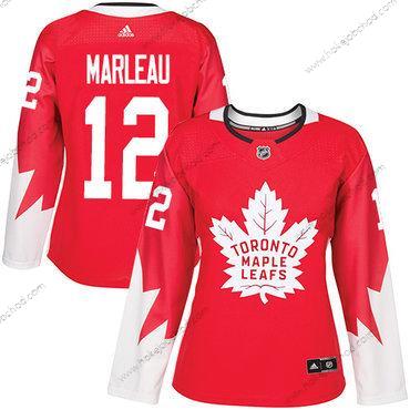 Adidas Žena Toronto Maple Leafs #12 Patrick Marleau Červené Tým Kanady Autentické Sešitý NHL Dres