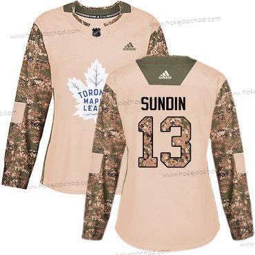 Adidas Žena Toronto Maple Leafs #13 Mats Sundin Camo Autentické 2017 Veterans Day Sešitý NHL Dres