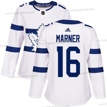 Adidas Žena Toronto Maple Leafs #16 Mitchell Marner Bílý Autentické 2018 Stadium Series Sešitý NHL Dres