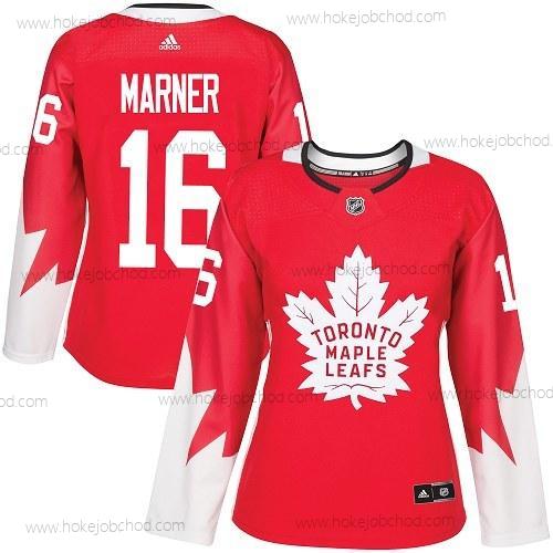 Adidas Žena Toronto Maple Leafs #16 Mitchell Marner Červené Tým Kanady Autentické Sešitý NHL Dres