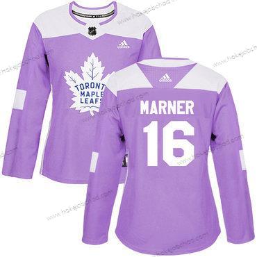 Adidas Žena Toronto Maple Leafs #16 Mitchell Marner Nachový Autentické Bojuje proti rakovině Sešitý NHL Dres