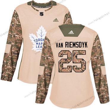 Adidas Žena Toronto Maple Leafs #25 James Van Riemsdyk Camo Autentické 2017 Veterans Day Sešitý NHL Dres