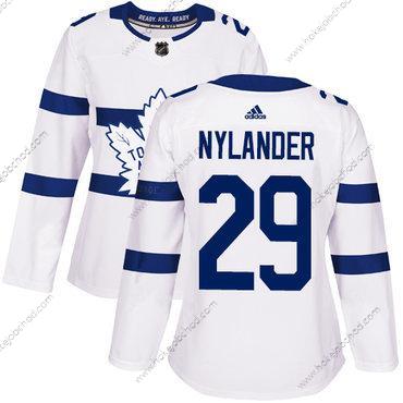 Adidas Žena Toronto Maple Leafs #29 William Nylander Bílý Autentické 2018 Stadium Series Sešitý NHL Dres