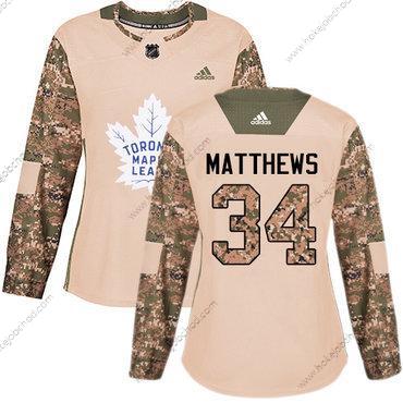 Adidas Žena Toronto Maple Leafs #34 Auston Matthews Camo Autentické 2017 Veterans Day Sešitý NHL Dres