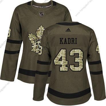 Adidas Žena Toronto Maple Leafs #43 Nazem Kadri Zelená Salute to Service Sešitý NHL Dres