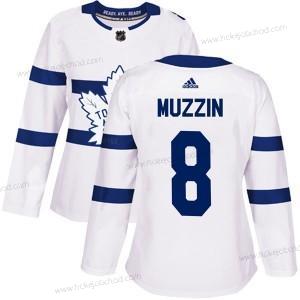 Adidas Žena Toronto Maple Leafs #8 Jake Muzzin Bílý Autentické 2018 Stadium Series Dres