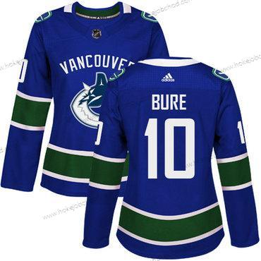 Adidas Žena Vancouver Canucks #10 Pavel Bure Modrý Domácí Autentické Sešitý NHL Dres