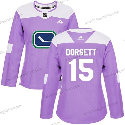 Adidas Žena Vancouver Canucks #15 Derek Dorsett Nachový Autentické Bojuje proti rakovině Sešitý NHL Dres