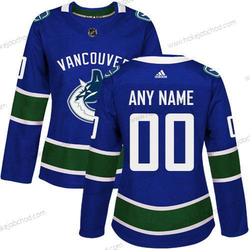 Adidas Žena Vancouver Canucks Přizpůsobené Autentické Modrý Domácí NHL Dres