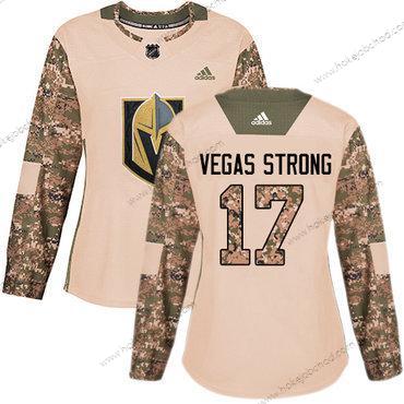 Adidas Žena Vegas Golden Knights #17 Vegas Strong Camo Autentické 2017 Veterans Day Sešitý NHL Dres