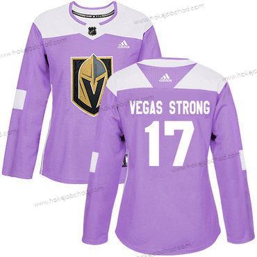 Adidas Žena Vegas Golden Knights #17 Vegas Strong Nachový Autentické Bojuje proti rakovině Sešitý NHL Dres