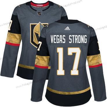 Adidas Žena Vegas Golden Knights #17 Vegas Strong Šedá Domácí Autentické Sešitý NHL Dres