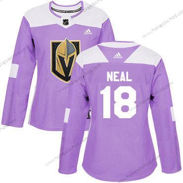 Adidas Žena Vegas Golden Knights #18 James Neal Nachový Autentické Bojuje proti rakovině Sešitý NHL Dres