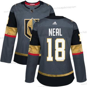 Adidas Žena Vegas Golden Knights #18 James Neal Šedá Domácí Autentické Sešitý NHL Dres