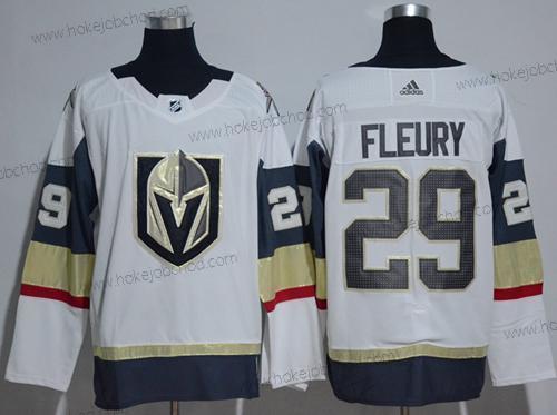 Adidas Žena Vegas Golden Knights #29 Marc-Andre Fleury Bílý Road Autentické Sešitý NHL Dres