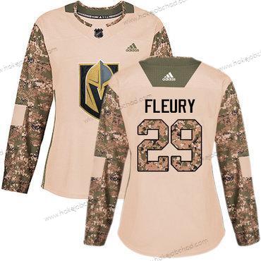 Adidas Žena Vegas Golden Knights #29 Marc-Andre Fleury Camo Autentické 2017 Veterans Day Sešitý NHL Dres