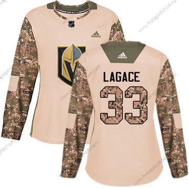 Adidas Žena Vegas Golden Knights #33 Maxime Lagace Camo Autentické 2017 Veterans Day Sešitý NHL Dres