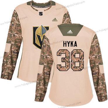 Adidas Žena Vegas Golden Knights #38 Tomas Hyka Camo Autentické 2017 Veterans Day Sešitý NHL Dres