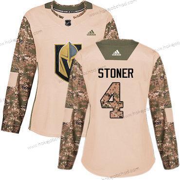 Adidas Žena Vegas Golden Knights #4 Clayton Stoner Camo Autentické 2017 Veterans Day Sešitý NHL Dres