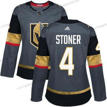 Adidas Žena Vegas Golden Knights #4 Clayton Stoner Šedá Domácí Autentické Sešitý NHL Dres