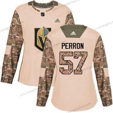 Adidas Žena Vegas Golden Knights #57 David Perron Camo Autentické 2017 Veterans Day Sešitý NHL Dres