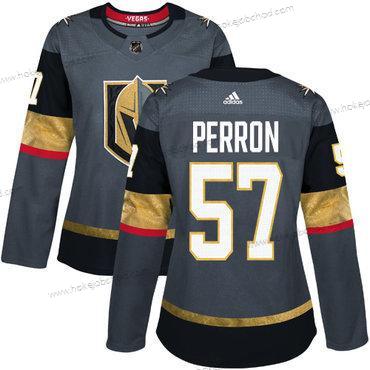 Adidas Žena Vegas Golden Knights #57 David Perron Šedá Domácí Autentické Sešitý NHL Dres