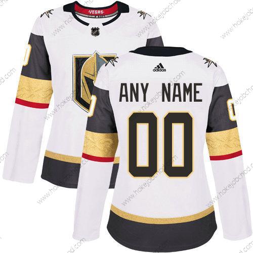 Adidas Žena Vegas Golden Knights Přizpůsobené NHL Autentické Bílý Dres