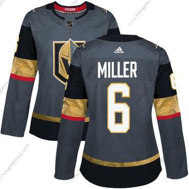 Adidas Žena Vegas Zlatoen Vegas Golden Knights #6 Colin Miller Šedá Domácí Autentické Sešitý NHL Dres