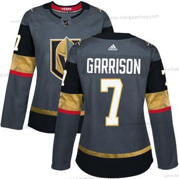 Adidas Žena Vegas Zlatoen Vegas Golden Knights #7 Jason Garrison Šedá Domácí Autentické Sešitý NHL Dres