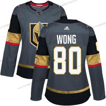 Adidas Žena Vegas Zlatoen Vegas Golden Knights #80 Tyler Wong Šedá Domácí Autentické Sešitý NHL Dres