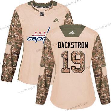 Adidas Žena Washington Capitals #19 Nicklas Backstrom Camo Autentické 2017 Veterans Day Sešitý NHL Dres