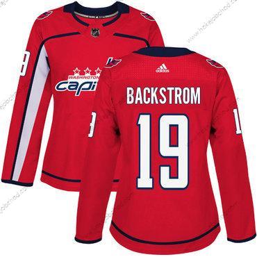 Adidas Žena Washington Capitals #19 Nicklas Backstrom Červené Domácí Autentické Sešitý NHL Dres