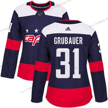 Adidas Žena Washington Capitals #31 Philipp Grubauer Námořnictvo Autentické 2018 Stadium Series Sešitý NHL Dres