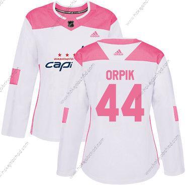 Adidas Žena Washington Capitals #44 Brooks Orpik Bílý Růžový Autentické Sešitý NHL Dres