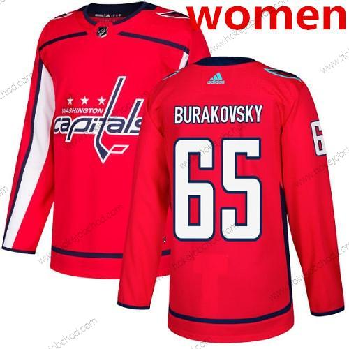 Adidas Žena Washington Capitals #65 Andre Burakovsky Červené Domácí Autentické Sešitý NHL Dres