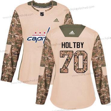 Adidas Žena Washington Capitals #70 Braden Holtby Camo Autentické 2017 Veterans Day Sešitý NHL Dres