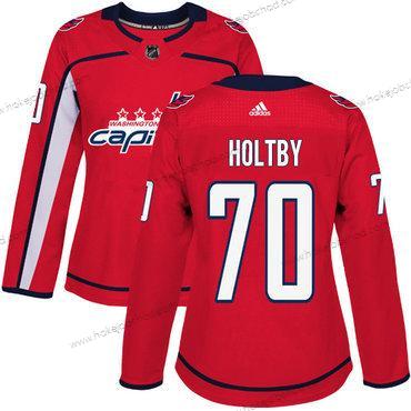 Adidas Žena Washington Capitals #70 Braden Holtby Červené Domácí Autentické Sešitý NHL Dres