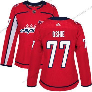 Adidas Žena Washington Capitals #77 T. J. Oshie Červené Domácí Autentické Sešitý NHL Dres