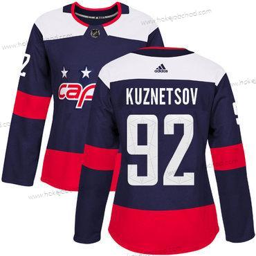 Adidas Žena Washington Capitals #92 Evgeny Kuznetsov Námořnictvo Autentické 2018 Stadium Series Sešitý NHL Dres