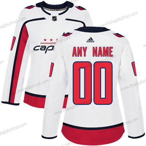 Adidas Žena Washington Capitals Přizpůsobené Bílý Venkovní Autentické NHL Dres