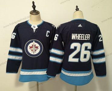 Adidas Žena Winnipeg Jets #26 Blake Wheeler Námořnictvo Dres