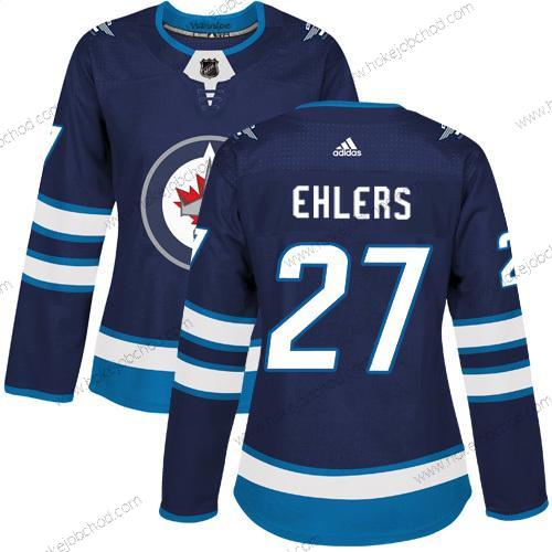 Adidas Žena Winnipeg Jets #27 Nikolaj Ehlers Námořnictvo Modrý Domácí Autentické Sešitý NHL Dres