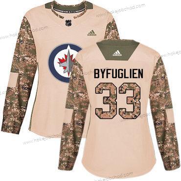 Adidas Žena Winnipeg Jets #33 Dustin Byfuglien Camo Autentické 2017 Veterans Day Sešitý NHL Dres