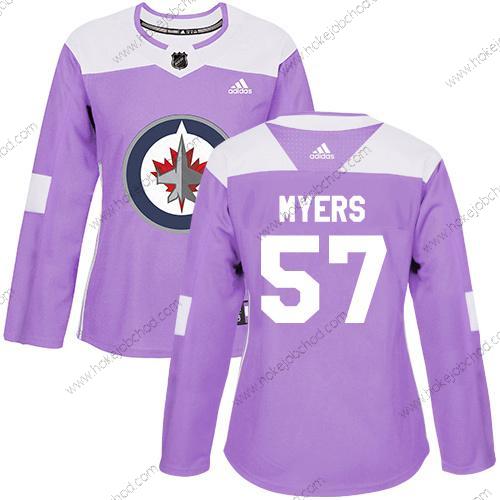 Adidas Žena Winnipeg Jets #57 Tyler Myers Nachový Autentické Bojuje proti rakovině Sešitý NHL Dres