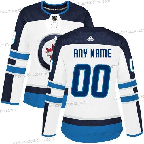 Adidas Žena Winnipeg Jets Přizpůsobené NHL Autentické Bílý Dres