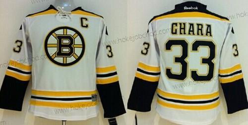 Dětské Boston Bruins #33 Zdeno Chara Bílý Dres