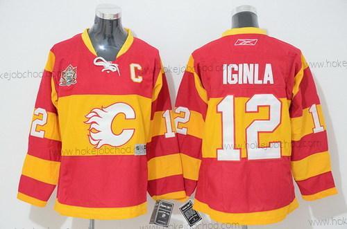 Dětské Calgary Flames #12 Jarome Iginla Červené Alternativní Dres