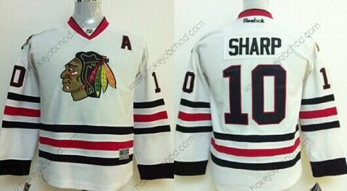 Dětské Chicago Blackhawks #10 Patrick Sharp Bílý Dres